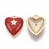 Brass Micro Pave Clear Cubic Zirconia Charms X-KK-T051-13G-NF-2