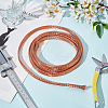 4M Flat Bare Copper Braided Cable Wire KK-WH0054-80C-5