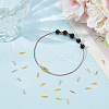 Unicraftale 200Pcs Rack Plating Brass Folding Crimp Ends KK-UN0003-21-5