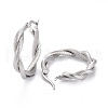 304 Stainless Steel Hoop Earring EJEW-F257-18-3