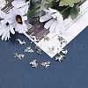 Tibetan Style Alloy Puppy Pendants TIBEP-MSMC021-17AS-5