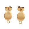 Ion Plating(IP) 304 Stainless Steel Stud Earring Findings STAS-I071-18G-1