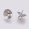 Tarnish Resistant 201 Stainless Steel Cup Peg Bails Pendants STAS-I088-M-01P-2