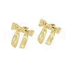 Ion Plating(IP) 304 Stainless Steel Bowknot Stud Earrings for Women EJEW-K281-23G-1