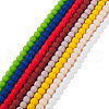 9 Strand 9 Colors Opaque Glass Beads Strands GLAA-TA0002-08-2