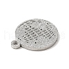 Non-Tarnish 304 Stainless Steel Pendants STAS-J040-19B-P-3