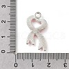 Breast Cancer Pink Awareness Ribbon Theme Alloy Enamel Pendants ENAM-C026-01D-S-3