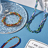 15 Strands 15 Colors Transparent Gradient Color Glass Beads Strands GLAA-TA0001-80-7