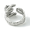Monkey Alloy Open Cuff Rings RJEW-K275-49AS-3