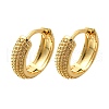 Rack Plating Ring Brass Hoop Earrings for Women EJEW-C125-11G-4