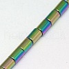 Electroplate Non-magnetic Synthetic Hematite Beads Strands G-J162-C-08-3