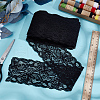 Polyester Elastic Flower Lace Trim Fabric DIY-WH0632-94A-3