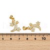 Brass Micro Pave Cubic Zirconia Pendants KK-S526-36G-3