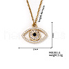 Fashionable Eye Brass Pendant Necklace OW4305-3-1