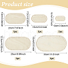 ANATTASOUL 5Pcs 5 Styles Wood Sheets WOOD-AN0001-01B-2