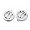 Non-Tarnish 304 Stainless Steel Pendants STAS-L249-002H-2