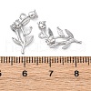 Brass Rhinestone Pendants KK-E793-15P-3