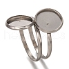 201 Stainless Steel Pad Ring Settings STAS-P262-01P-2
