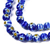 Round Millefiori Glass Beads Strands X1-LK-P001-34-3