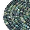 Natural Moss Agate Beads Strands G-P575-A24-6x4mm-3
