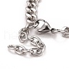 Crystal Rhinestone Rectangle & Cross Link Bracelet STAS-E160-30RGP-01-4