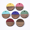 Resin & Walnut Wood Pendants RESI-S358-02C-2