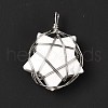 Natural Howlite Pendants G-D458-07P-01-RS-5