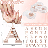 Alloy Rhinestone Cabochons MRMJ-WH0082-67RG-2