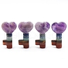 Chakra Style Assembled Natural Amethyst & Lapis Lazuli & Sodalite & Green Aventurine & Tiger Eye & Topaz Jade & Red Jasper Gemstone Decorations MATO-PW0001-013-1
