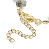 Starfish Synthetic Turquoise & Natural Flower Amazonite Chip Beaded Bracelets for Women BJEW-JB11264-04-4