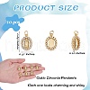 10Pcs Rack Plating Brass Micro Pave Clear Cubic Zirconia Pendants ZIRC-SZ0004-07-7