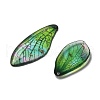 4Pcs Transparent Epoxy Resin Butterfly Wings Pendants RESI-C057-04D-2