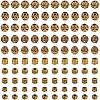  100Pcs 10 Styles Tibetan Style Alloy European Beads TIBEB-NB0001-17-1
