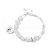 Mother's Day Jewellery Natural Pearl & Round Cat Eye & Glass Beaded Bracelets BJEW-C068-06S-2