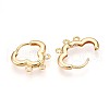 Brass Hoop Earring Finding KK-N261-55G-2