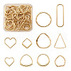 Craftdady 60Pcs 10 Styles Alloy Linking Rings FIND-CD0001-15-1