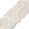 Natural White Jade Beads Strands G-M420-H15-03-1