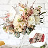 GOMAKERER 1 Roll Printed Polyester Imitation Burlap Ribbons OCOR-GO0001-08-7