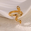 304 Stainless Steel Micro Pave Clear Cubic Zirconia Cuff Rings RJEW-S621-07G-1