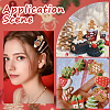 SUNNYCLUE 48Pcs 4 Styles Christmas Plastic Cabochons FIND-SC0011-29-5