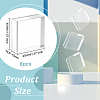 Square Transparent Acrylic Jewelry Display Pedestals ODIS-WH0001-47A-2