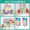 Gorgecraft 10Pcs Iridescent Cardboard Boxes CON-GF0001-13-6