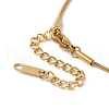 Golden Ion Plating(IP) 304 Stainless Steel Enamel Flower Pendant Necklaces NJEW-K274-01G-4