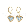 304 Stainless Steel Leverback Earrings for Women EJEW-MZ00408-3