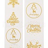 Christmas Theme Adhesive Roll Sticker Labels DIY-S001-07C-2