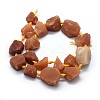 Natural Red Aventurine Beads Strands G-E504-04A-2