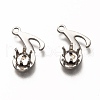 Tarnish Resistant 304 Stainless Steel Pendant Rhinestone Settings STAS-I176-19P-1