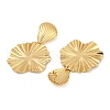 304 Stainless Steel Dangle Stud Earrings EJEW-S253-12G-1-2