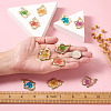 Craftdady 12Pcs 6 Colors Epoxy Resin Pendants RESI-CD0001-05-15