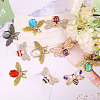 CHGCRAFT 10Pcs 10 Styles Alloy Cabochons FIND-CA0009-85-5
